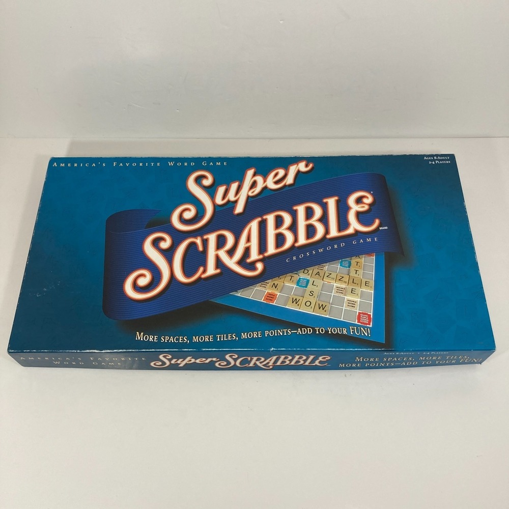 Super Scrabble Crossword Board Game w/ 200 Letter Tiles